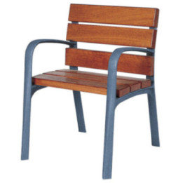 Fauteuil bois exotique