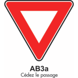 Panneau Cédez le passage