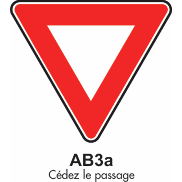 Panneau Cédez le passage