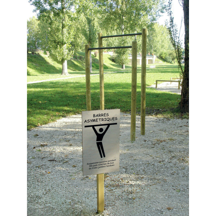 Panneau consignes - Parcours sportif