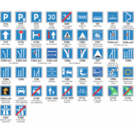 Panneau indication