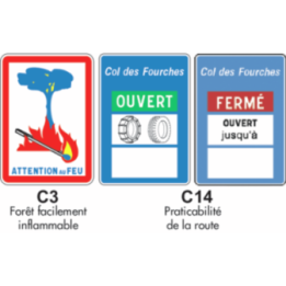 Panneau indications diverses