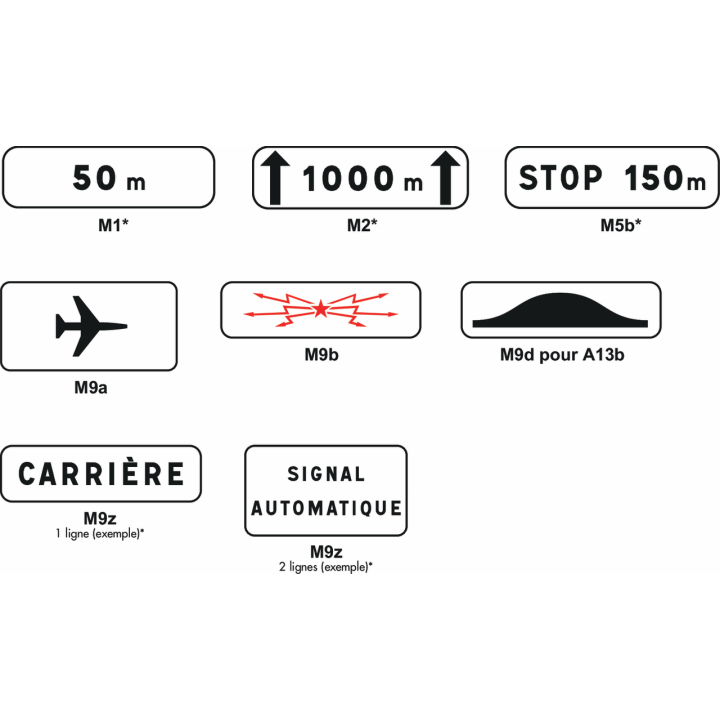 Panonceau de signalisation