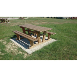Table pique-nique bois rectangulaire Auron