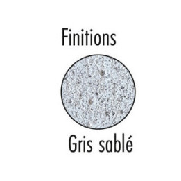 5 bornes béton Clara gris sablé