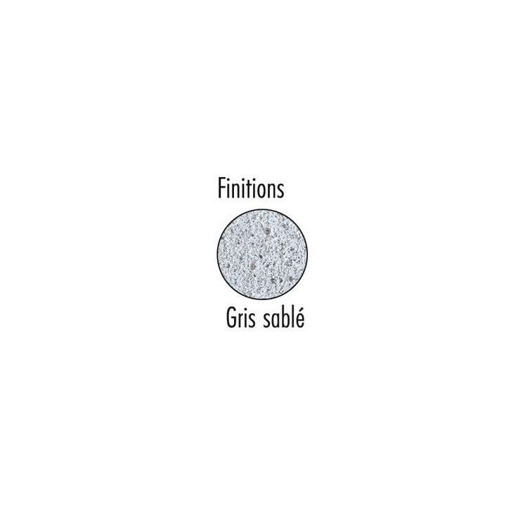 5 bornes béton Clara gris sablé