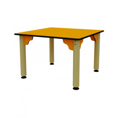 Table carréeHauteur plateau :taille 0 : 40 cm&nbsp;taille 1 : 46 cmtaille 2 : 53 cm