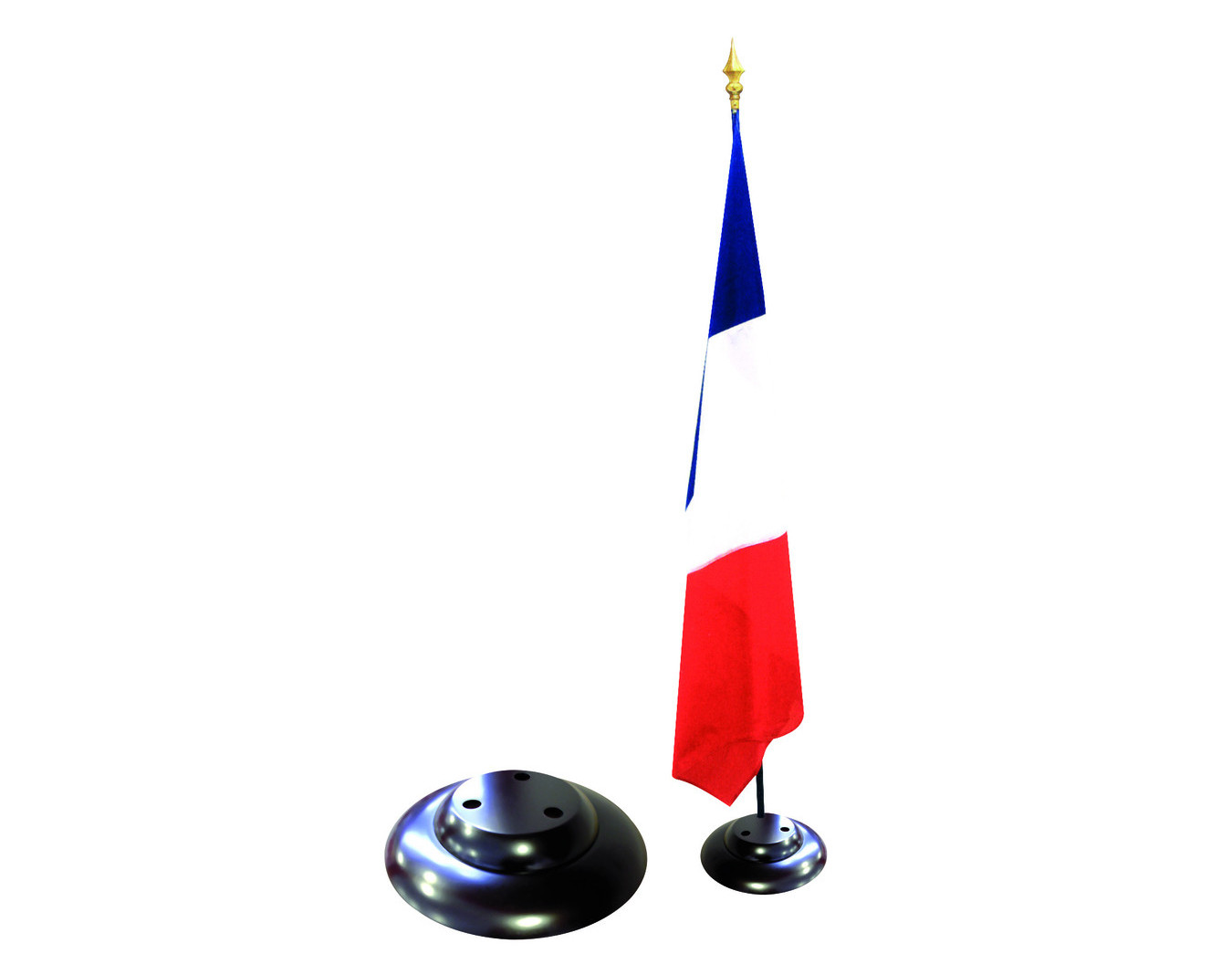 Drapeau de table France Réunion, petit drapeau 