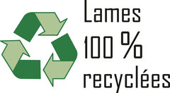 Lames 100 % recyclées