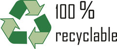 100 % recyclable